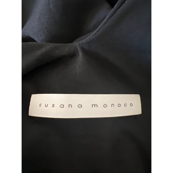 Susana Monaco Tie Neck Flare Top - Picture 10 of 10